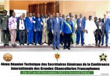 4ème Réunion Technique des Secrétaires Généraux de la Conférence Internationale des Grandes Chancelleries Francophones du 07 au 09 Novembre 2023 tenue en République du Sénégal (Dakar).